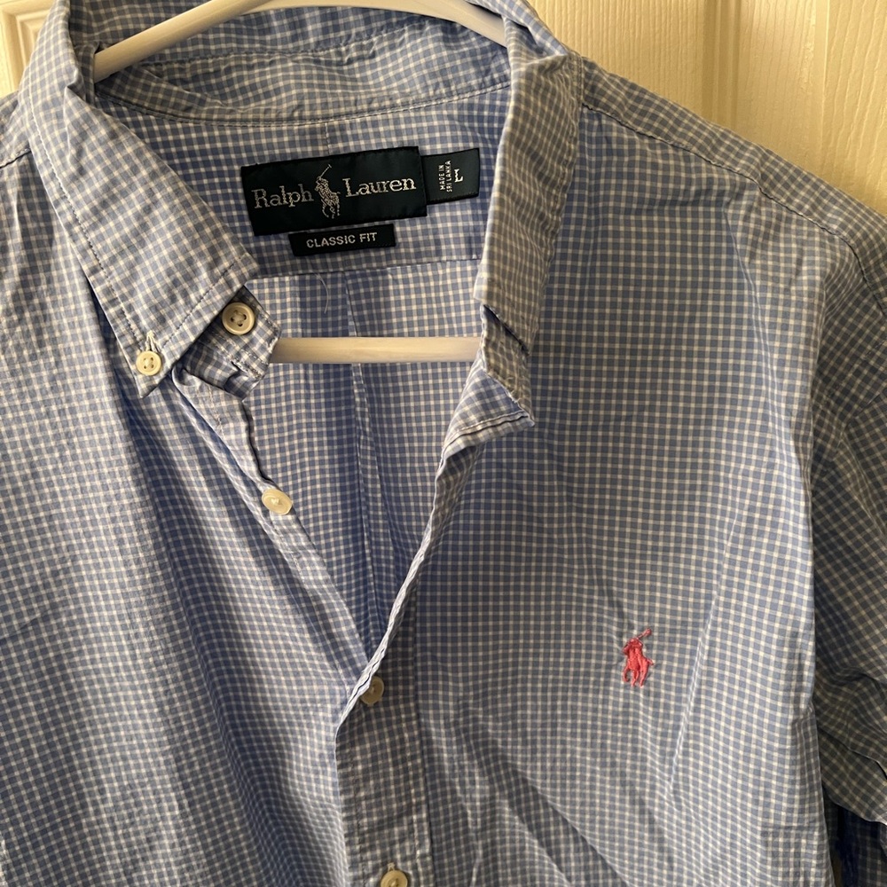 Size L Ralph Lauren button down.